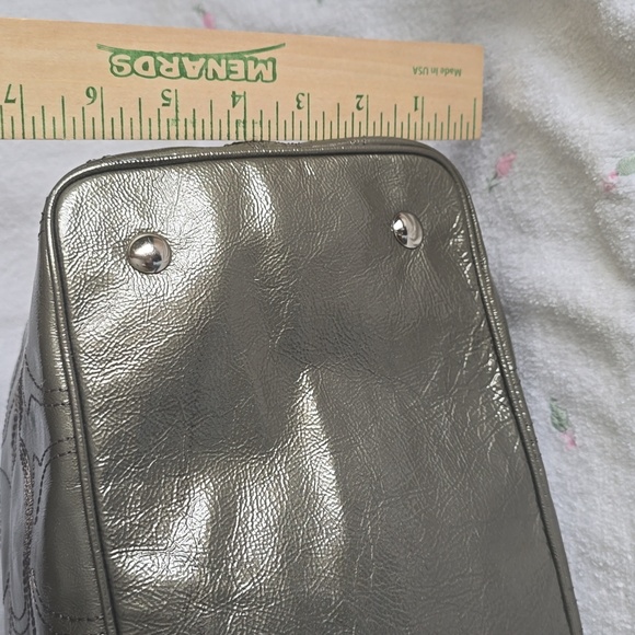 Coach Metallic Kisslock Satchel - Picture 3 of 14